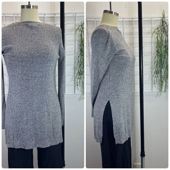 Forever 21 - Tunic Sweater Grey Heather Long Sleeves - Picture 1 of 5